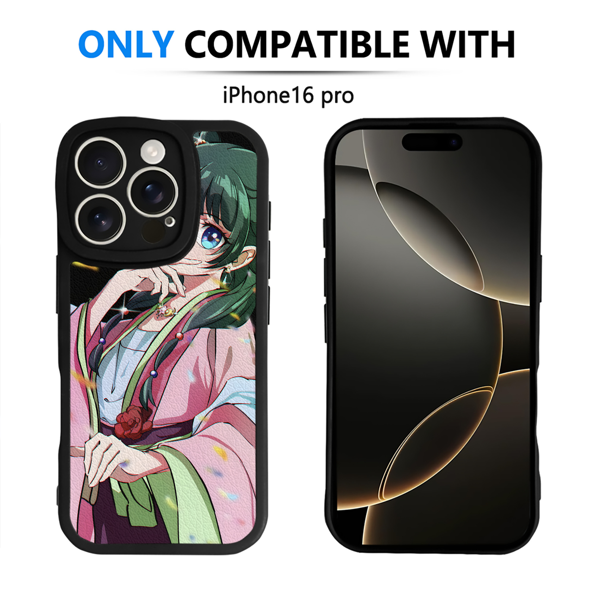 （画像用） 薬屋のひとりごと The Apothecary Diaries 【iPhone 16シリーズ対応】シリコンスマホケース（レザー調） 材質：シリコン